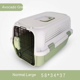 Outing Pet Cat Air Consignment Suitcase (Option: Green-Large Ordinary)