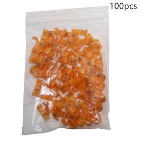 Bird foot ring split ring (Option: Orange-5MM-100pcs)