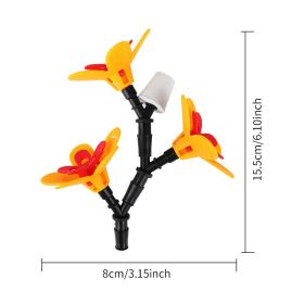 Outdoor Garden Courtyard Wine Bottle Bird Landscape Decoration Bird Feeder (Option: Three heads)