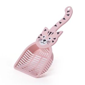 Large Cat Litter Scoop Poop Cleaning Artifact Pet Supplies (Option: Pink-Regular)