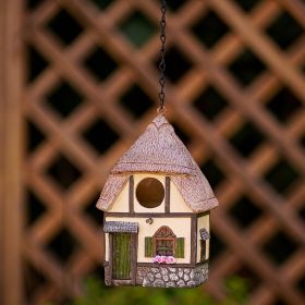 Garden Decoration Outdoor Bird House Bird's Nest (Option: Thatched Roof Bird House)