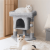 2-Level Cat Tree Kitten Condo House with Plush Perch