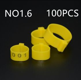 100 PCS The Chicken Foot Ring (Option: 1.6Yellow 100PCS)