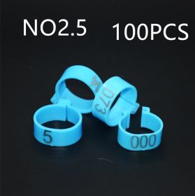 100 PCS The Chicken Foot Ring (Option: 2.5Blue 100PCS)