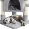 2-Level Cat Tree Kitten Condo House with Plush Perch