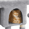 2-Level Cat Tree Kitten Condo House with Plush Perch