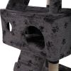 Multi-Level Cat Tree Tower House with Play Tunnel and Dangling Interactive Toy