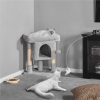 2-Level Cat Tree Kitten Condo House with Plush Perch