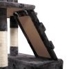 Multi-Level Cat Tree Tower House with Play Tunnel and Dangling Interactive Toy